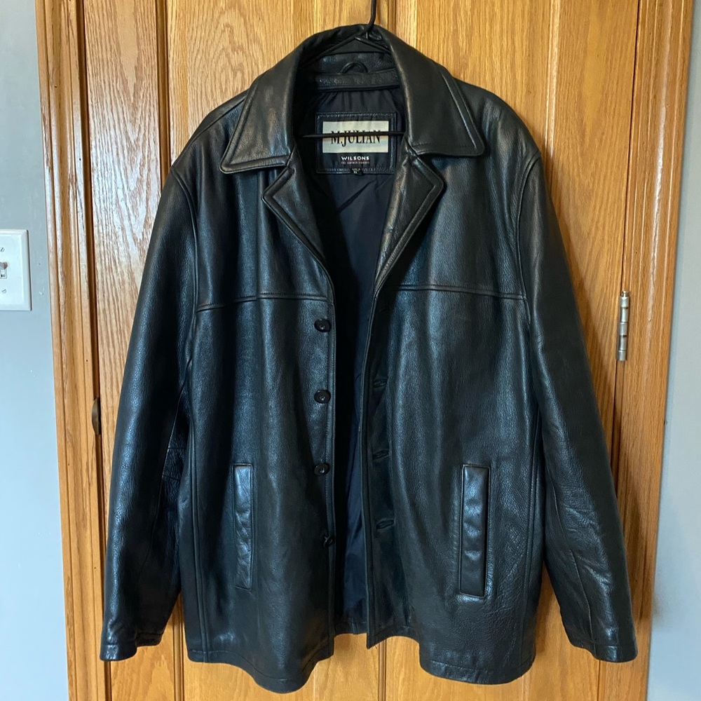Men's Black Leather Jacket HEAVY